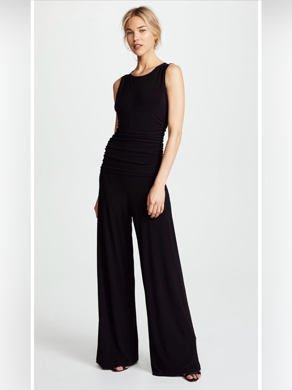 Norma Kamali Kamali Kulture Shirred Waist Jumpsuit